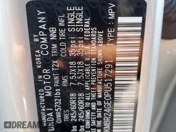 ✅ 2023 Hyundai Palisade SEL • VIN: KM8R24GE0PU517291 • Lot: 84287295. Listed on Copart with 92,796 mi. Free auction sales archive from the USA and detailed vehicle history report at DreamBid. Image 14.