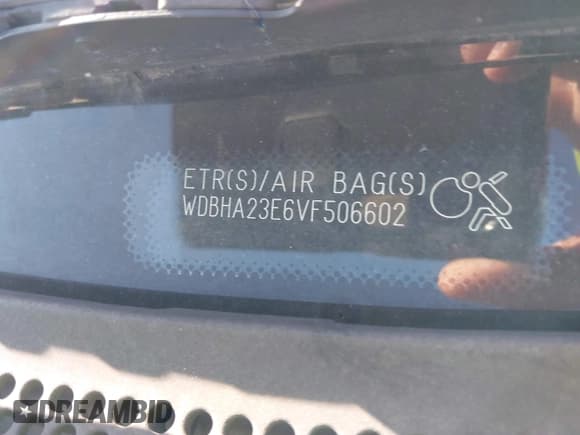 ✅ 1997 Mercedes-Benz C • VIN: WDBHA23E6VF506602 • Lot: 42042704. Listed on IAAI with Not provided. Free auction sales archive from the USA and detailed vehicle history report at DreamBid. Image 11.