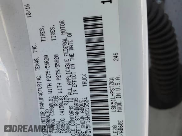 ✅ 2017 Toyota Tundra SR5 • VIN: 5TFGY5F16HX215504 • Lot: 73523334. Wystawiony na Copart z przebiegiem 138 867 mil. Bezpłatny archiwum sprzedaży aukcyjnych z USA i szczegółowy raport historii pojazdu na DreamBid. Zdjęcie 12.