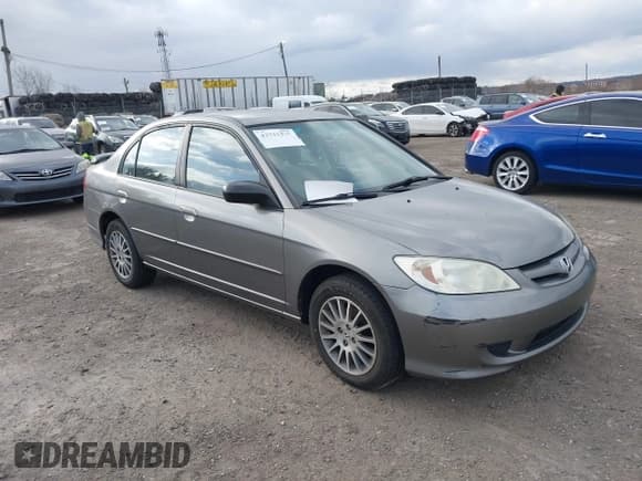 ✅ 2005 Honda Civic LX • VIN: 2HGES16555H614071 • Лот: 43731215. Опубликован ранее на IAAI с пробегом 145 565 миль. Бесплатный доступ к архиву аукционных продаж из США и подробный отчёт об истории автомобиля на DreamBid. Изображение 1.