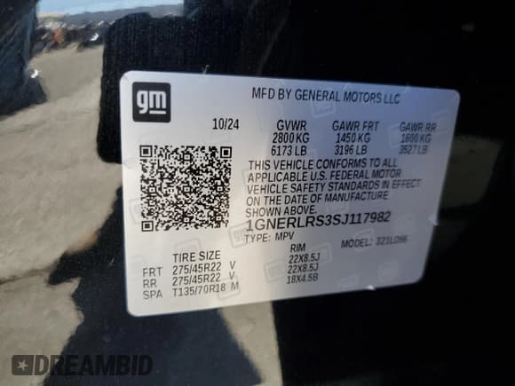 ✅ 2025 Chevrolet Traverse FWD RS • VIN: 1GNERLRS3SJ117982 • Lot: 85943305. Wystawiony na Copart z przebiegiem 11 335 mil. Bezpłatny archiwum sprzedaży aukcyjnych z USA i szczegółowy raport historii pojazdu na DreamBid. Zdjęcie 13.