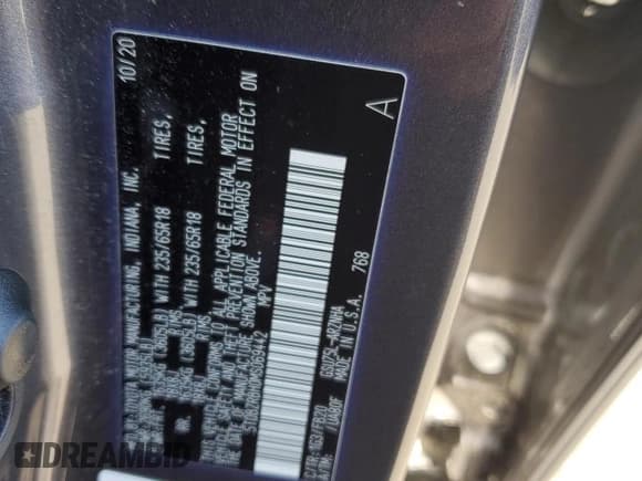 ✅ 2021 Toyota Highlander LE • VIN: 5TDBZRBH0MS069442 • Lot: 85372625. Listed on Copart with Not provided. Free auction sales archive from the USA and detailed vehicle history report at DreamBid. Image 13.