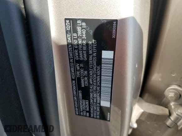 ✅ 2025 Volvo XC90 • VIN: YV4062PGXS1358875 • Lot: 68701975. Wystawiony na Copart z przebiegiem 8 030 mil. Bezpłatny archiwum sprzedaży aukcyjnych z USA i szczegółowy raport historii pojazdu na DreamBid. Zdjęcie 13.