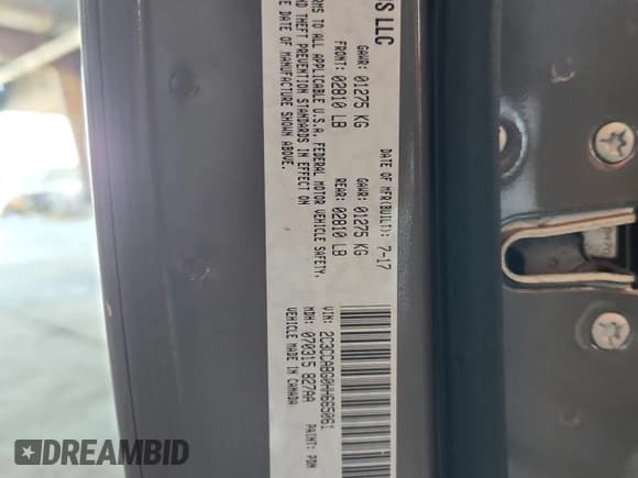 ✅ 2017 Chrysler 300 S Alloy Edition • VIN: 2C3CCABG0HH665061 • Lot: 87405445. Listed on Copart with 129,482 mi. Free auction sales archive from the USA and detailed vehicle history report at DreamBid. Image 12.