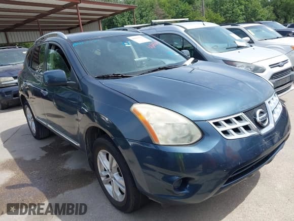 ✅ 2013 Nissan Rogue S • VIN: JN8AS5MTXDW504935 • Lot: 42656231. Listed on IAAI with 187,023 mi. Free auction sales archive from the USA and detailed vehicle history report at DreamBid. Image 1.