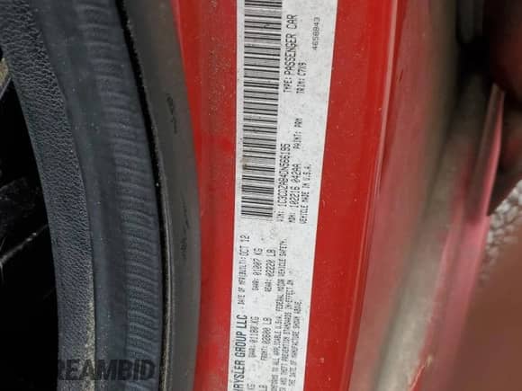 2013 Dodge Avenger SE с VIN 1C3CDZAB4DN566195, выставлен на аукционе Copart как лот 65790934 с пробегом 233 939 миль миль и Списание • Salvage title. История ставок и продаж доступна на DreamBid. Изображение 12.