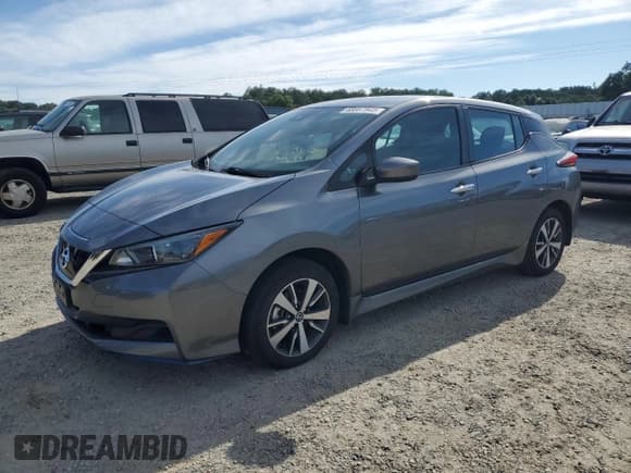 ✅ 2022 Nissan LEAF S Plus • VIN: 1N4BZ1BV7NC559487 • Lot: 55867945. Listed on Copart with 39,069 mi. Free auction sales archive from the USA and detailed vehicle history report at DreamBid. Image 1.