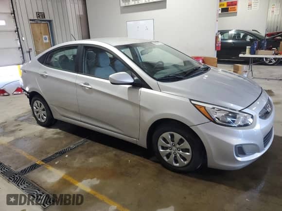 2017 Hyundai Accent SE with VIN KMHCT4AE4HU307192, listed as a Copart auction lot 86876515 with 51,308 mi miles and Salvage title. Bid and sale history available at DreamBid. Image 4.