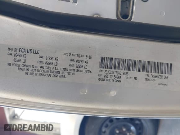 ✅ 2016 Dodge Charger Police • VIN: 2C3CDXKT7GH319536 • Лот: 43679083. Опубликован ранее на IAAI с пробегом 114 665 миль. Бесплатный доступ к архиву аукционных продаж из США и подробный отчёт об истории автомобиля на DreamBid. Изображение 9.