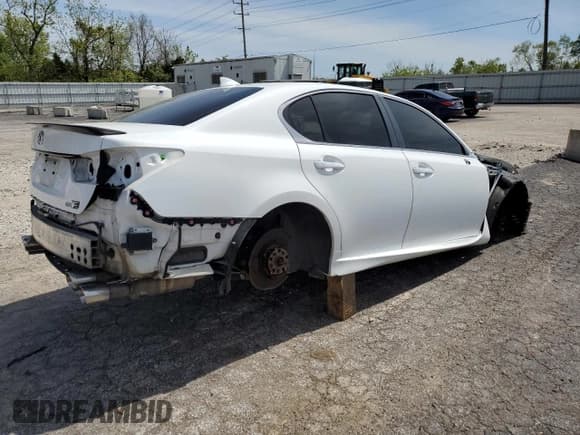 ✅ 2016 Lexus GS F • VIN: JTHBP1BL0GA001833 • Lot: 51802464. Listed on Copart with Not provided. Free auction sales archive from the USA and detailed vehicle history report at DreamBid. Image 3.