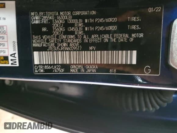 ✅ 2022 Toyota 4Runner TRD Sport • VIN: JTESU5JR5N6029517 • Lot: 42809985. Listed on Copart with 37,975 mi. Free auction sales archive from the USA and detailed vehicle history report at DreamBid. Image 14.