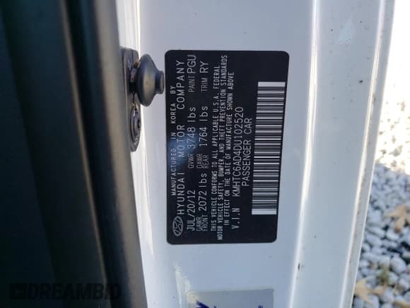 ✅ 2013 Hyundai Veloster w/Black Int • VIN: KMHTC6AD4DU102520 • Lot: 89083415. Wystawiony na Copart z przebiegiem 116 064 mil. Bezpłatny archiwum sprzedaży aukcyjnych z USA i szczegółowy raport historii pojazdu na DreamBid. Zdjęcie 12.