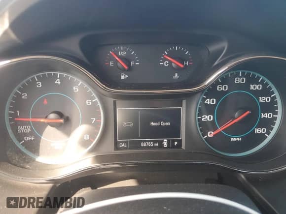 2016 Chevrolet Cruze LT with VIN 1G1BE5SM9G7267624, listed as a Copart auction lot 80414475 with 68,765 mi miles and Salvage title. Bid and sale history available at DreamBid. Image 9.