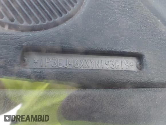 ✅ 2000 Plymouth Breeze • VIN: 1P3EJ46XXYN193819 • Лот: 42750809. Опубликован ранее на IAAI с пробегом 221 662 миль. Бесплатный доступ к архиву аукционных продаж из США и подробный отчёт об истории автомобиля на DreamBid. Изображение 9.