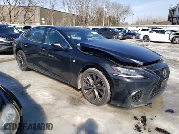 ✅ 2018 Lexus LS 500 • VIN: JTHC51FF4J5001820 • Lot: 45569585. Listed on Copart with 95,505 mi. Free auction sales archive from the USA and detailed vehicle history report at DreamBid. Image 4.