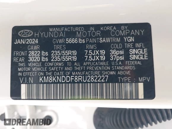 ✅ 2024 Hyundai Ioniq 5 SEL • VIN: KM8KNDDF8RU282227 • Lot: 42970559. Wystawiony na IAAI z przebiegiem 6 751 mil. Bezpłatny archiwum sprzedaży aukcyjnych z USA i szczegółowy raport historii pojazdu na DreamBid. Zdjęcie 9.