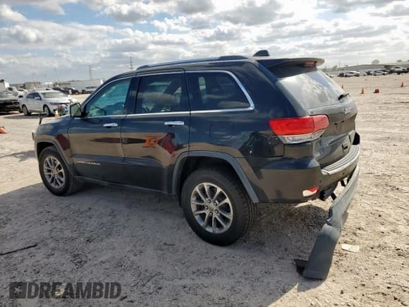✅ 2015 Jeep Grand Cherokee Limited • VIN: 1C4RJEBG4FC741979 • Lot: 92659485. Listed on Copart with 117,473 mi. Free auction sales archive from the USA and detailed vehicle history report at DreamBid. Image 2.