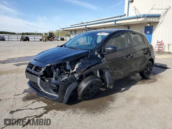 ✅ 2023 Mitsubishi Mirage Black Edition • VIN: ML32AWHJ2PH001350 • Lot: 46849375. Listed on Copart with 31,679 mi. Free auction sales archive from the USA and detailed vehicle history report at DreamBid. Image 1.
