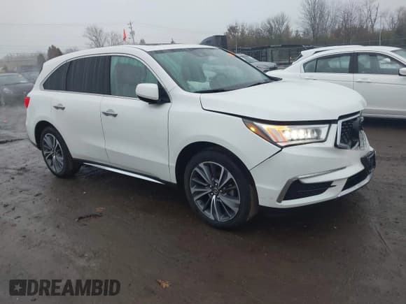 ✅ 2019 Acura MDX Technology • VIN: 5J8YD4H76KL015699 • Lot: 43734631. Listed on IAAI with 103,439 mi. Free auction sales archive from the USA and detailed vehicle history report at DreamBid. Image 1.
