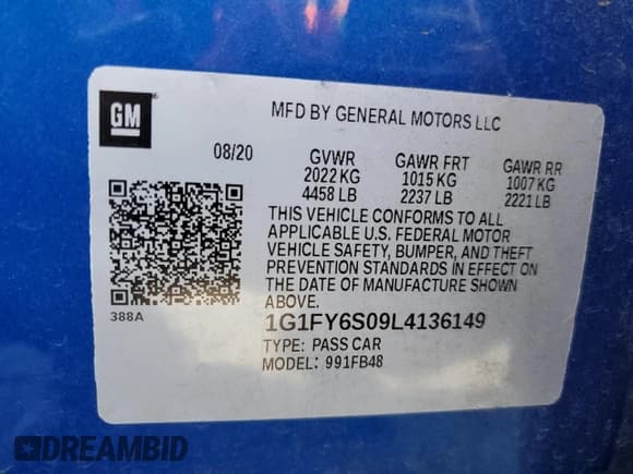 ✅ 2020 Chevrolet Bolt EV LT • VIN: 1G1FY6S09L4136149 • Lot: 78471214. Wystawiony na Copart z przebiegiem 35 336 mil. Bezpłatny archiwum sprzedaży aukcyjnych z USA i szczegółowy raport historii pojazdu na DreamBid. Zdjęcie 12.