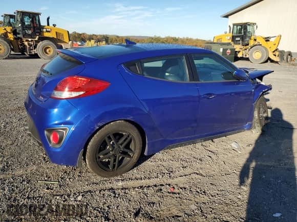 2013 Hyundai Veloster Turbo z VIN KMHTC6AE2DU149389, wystawiony jako Copart lot #85393435 z przebiegiem 125 874 mil mil oraz Szkoda całkowita • Salvage title. Historia ofert i sprzedaży dostępna na DreamBid. Obrazek 3.
