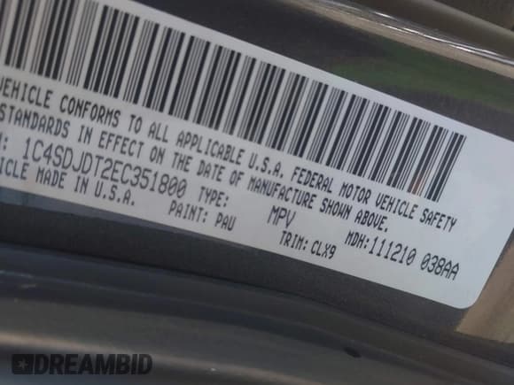 ✅ 2014 Dodge Durango Limited • VIN: 1C4SDJDT2EC351800 • Лот: 43307312. Опубликован ранее на IAAI с пробегом 111 420 миль. Бесплатный доступ к архиву аукционных продаж из США и подробный отчёт об истории автомобиля на DreamBid. Изображение 9.