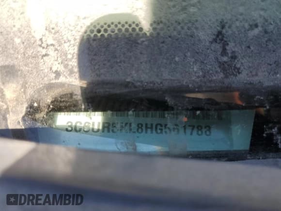 ✅ 2017 Ram 2500 Laramie • VIN: 3C6UR5KL8HG561783 • Lot: 69646415. Listed on Copart with 70,114 mi. Free auction sales archive from the USA and detailed vehicle history report at DreamBid. Image 12.