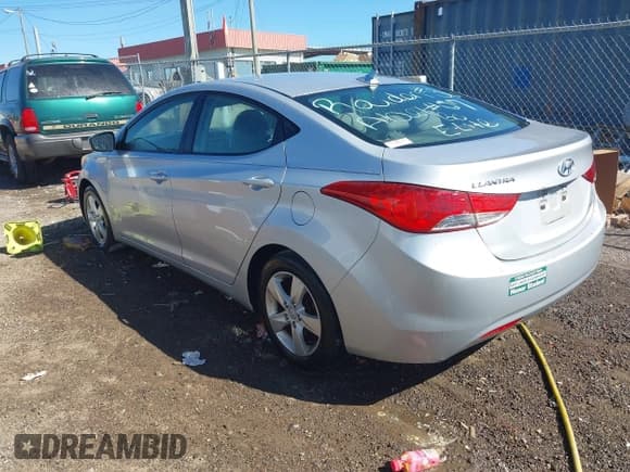 ✅ 2012 Hyundai Elantra GLS • VIN: 5NPDH4AE2CH071672 • Lot: 43459695. Listed on IAAI with 173,451 mi. Free auction sales archive from the USA and detailed vehicle history report at DreamBid. Image 3.
