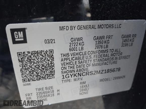 ✅ 2021 Cadillac XT5 FWD Premium Luxury • VIN: 1GYKNCRS2MZ185678 • Лот: 41143084. Опубликован ранее на IAAI с пробегом 25 399 миль. Бесплатный доступ к архиву аукционных продаж из США и подробный отчёт об истории автомобиля на DreamBid. Изображение 9.