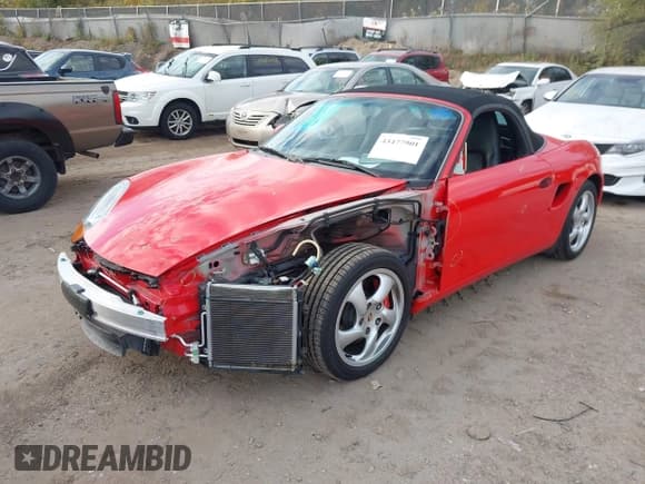 ✅ 2001 Porsche Boxster S • VIN: WP0CB29881U661491 • Lot: 43477901. Listed on IAAI with 41,872 mi. Free auction sales archive from the USA and detailed vehicle history report at DreamBid. Image 2.