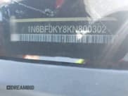 ✅ 2019 Nissan NV Cargo S • VIN: 1N6BF0KY8KN800302 • Lot: 42332925. Wystawiony na IAAI z przebiegiem 165 995 mil. Bezpłatny archiwum sprzedaży aukcyjnych z USA i szczegółowy raport historii pojazdu na DreamBid. Zdjęcie 9.