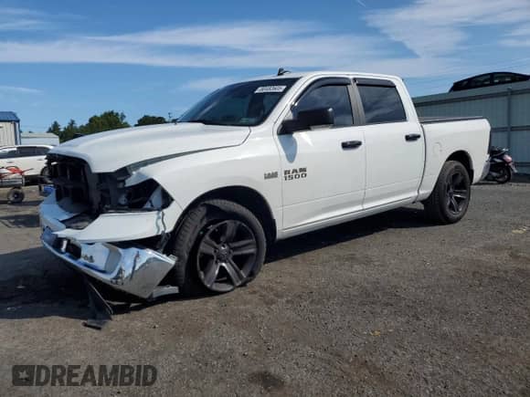 2018 Ram 1500 Big Horn with VIN 3C6RR7LT8JG197404, listed as a Copart auction lot 80482605 with 51,116 mi miles and Salvage title. Bid and sale history available at DreamBid. Image 1.