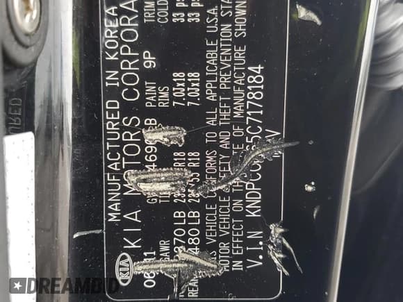 ✅ 2012 Kia Sportage SX • VIN: KNDPCCA65C7178184 • Lot: 71696665. Wystawiony na Copart z przebiegiem Nie podano. Bezpłatny archiwum sprzedaży aukcyjnych z USA i szczegółowy raport historii pojazdu na DreamBid. Zdjęcie 13.