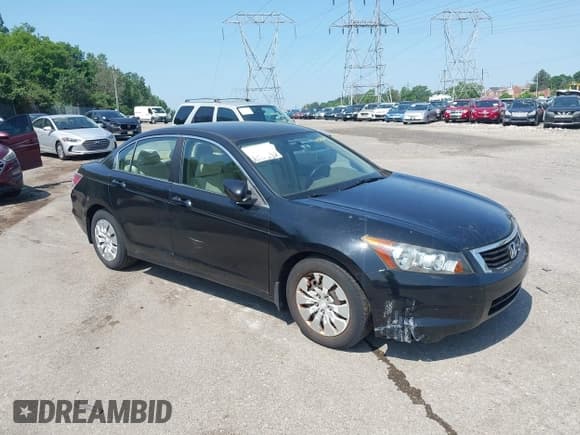 ✅ 2010 Honda Accord LX • VIN: 1HGCP2F3XAA143850 • Lot: 42563676. Listed on IAAI with 122,655 mi. Free auction sales archive from the USA and detailed vehicle history report at DreamBid. Image 1.