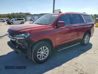 2021 Chevrolet Tahoe LT z VIN 1GNSKNKD4MR337831, wystawiony jako Copart lot #82391495 z przebiegiem 122 065 mil mil oraz Szkoda całkowita • Salvage title. Historia ofert i sprzedaży dostępna na DreamBid. Obrazek 1.
