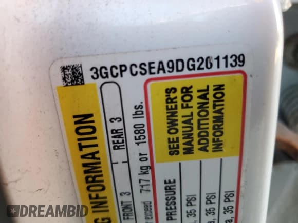 ✅ 2013 Chevrolet Silverado 1500 LT • VIN: 3GCPCSEA9DG201139 • Lot: 72033794. Listed on Copart with 191,501 mi. Free auction sales archive from the USA and detailed vehicle history report at DreamBid. Image 12.