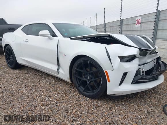 ✅ 2017 Chevrolet Camaro 2LT • VIN: 1G1FD1RSXH0180911 • Lot: 43771542. Listed on IAAI with 97,818 mi. Free auction sales archive from the USA and detailed vehicle history report at DreamBid. Image 1.