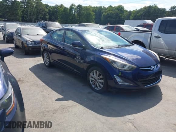 ✅ 2014 Hyundai Elantra Limited • VIN: 5NPDH4AE1EH501520 • Lot: 43138304. Listed on IAAI with 108,471 mi. Free auction sales archive from the USA and detailed vehicle history report at DreamBid. Image 1.