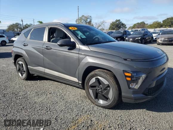2024 Hyundai Kona SEL with VIN KM8HC3A63RU008254, listed as a Copart auction lot 85442394 with Not provided miles and Salvage title. Bid and sale history available at DreamBid. Image 4.