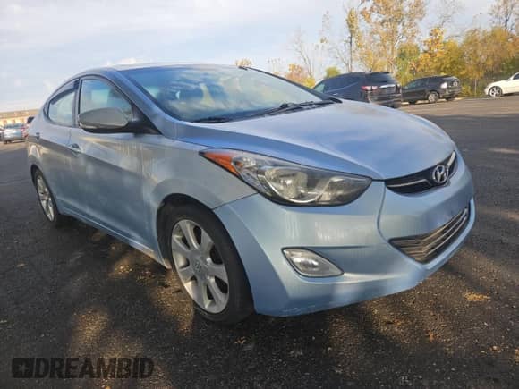 2012 Hyundai Elantra GLS with VIN KMHDH4AE9CU402443, listed as a Copart auction lot 91527765 with 77,867 mi miles and Clean title. Bid and sale history available at DreamBid. Image 1.