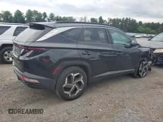 2022 Hyundai Tucson SEL with VIN 5NMJFCAE1NH062755, listed as a Copart auction lot 65243615 with 51,973 mi miles and Salvage title. Bid and sale history available at DreamBid. Image 3.