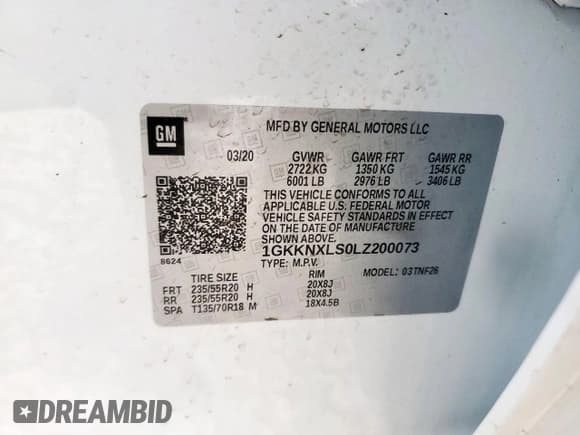 ✅ 2020 GMC Acadia Denali • VIN: 1GKKNXLS0LZ200073 • Lot: 83860325. Wystawiony na Copart z przebiegiem 79 250 mil. Bezpłatny archiwum sprzedaży aukcyjnych z USA i szczegółowy raport historii pojazdu na DreamBid. Zdjęcie 13.