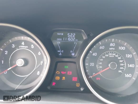 ✅ 2013 Hyundai Elantra GLS • VIN: 5NPDH4AE0DH342021 • Lot: 42697477. Listed on IAAI with 111,602 mi. Free auction sales archive from the USA and detailed vehicle history report at DreamBid. Image 7.