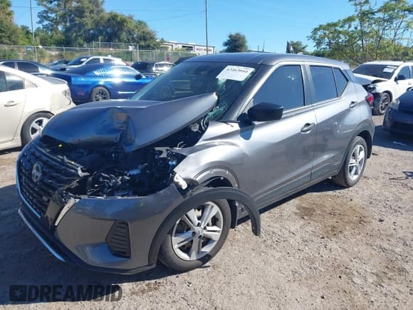 ✅ 2023 Nissan Kicks S • VIN: 3N1CP5BV3PL543583 • Lot: 43463044. Listed on IAAI with 32,160 mi. Free auction sales archive from the USA and detailed vehicle history report at DreamBid. Image 2.