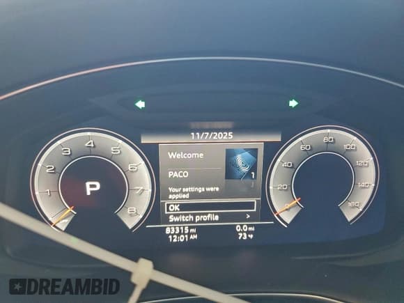 ✅ 2019 Audi Q8 Prestige • VIN: WA1FVAF1XKD023163 • Lot: 93908365. Wystawiony na Copart z przebiegiem 83 315 mil. Bezpłatny archiwum sprzedaży aukcyjnych z USA i szczegółowy raport historii pojazdu na DreamBid. Zdjęcie 9.