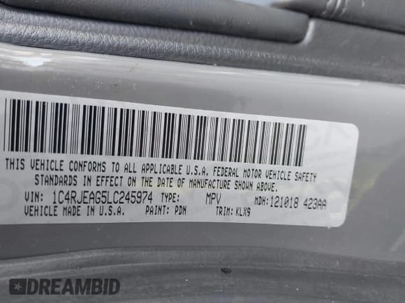 ✅ 2020 Jeep Grand Cherokee Altitude • VIN: 1C4RJEAG5LC245974 • Lot: 43483499. Wystawiony na IAAI z przebiegiem 116 049 mil. Bezpłatny archiwum sprzedaży aukcyjnych z USA i szczegółowy raport historii pojazdu na DreamBid. Zdjęcie 9.