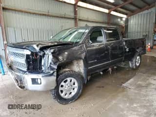 2015 Chevrolet Silverado 3500HD LTZ with VIN 1GC4K0C87FF596310, listed as a Copart auction lot 63790585 with Not provided miles and Salvage title. Bid and sale history available at DreamBid. Image 1.
