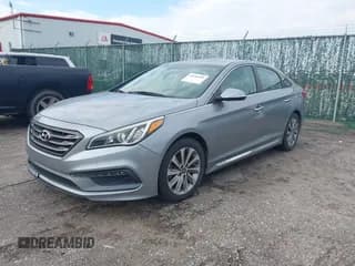 ✅ 2016 Hyundai Sonata Sport • VIN: 5NPE34AFXGH401785 • Лот: 43446101. Опубликован ранее на IAAI с пробегом 95 409 миль. Бесплатный доступ к архиву аукционных продаж из США и подробный отчёт об истории автомобиля на DreamBid. Изображение 2.
