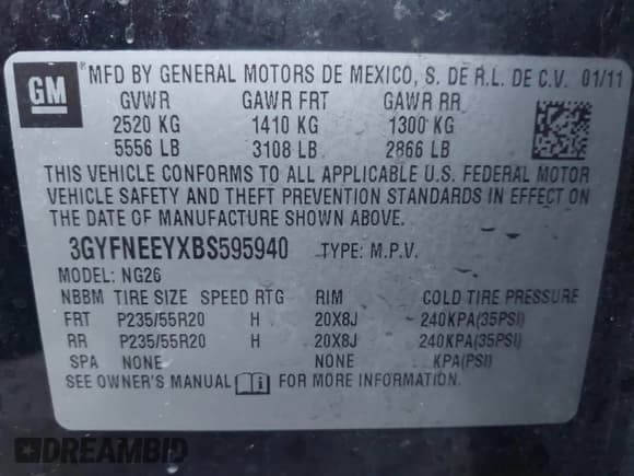 ✅ 2011 Cadillac SRX Performance Collection • VIN: 3GYFNEEYXBS595940 • Lot: 43643091. Wystawiony na IAAI z przebiegiem 191 646 mil. Bezpłatny archiwum sprzedaży aukcyjnych z USA i szczegółowy raport historii pojazdu na DreamBid. Zdjęcie 9.