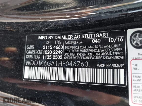 ✅ 2017 Mercedes-Benz SL 450 • VIN: WDDJK6GA1HF046760 • Lot: 43766555. Wystawiony na IAAI z przebiegiem 104 254 mil. Bezpłatny archiwum sprzedaży aukcyjnych z USA i szczegółowy raport historii pojazdu na DreamBid. Zdjęcie 9.